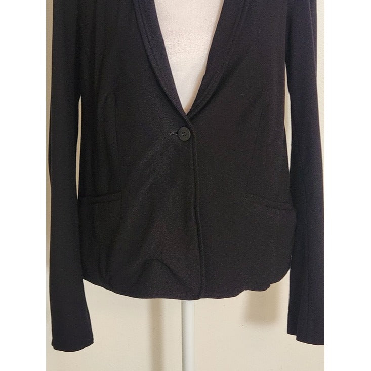Eileen Fisher Black Single Button Blazer Size Small