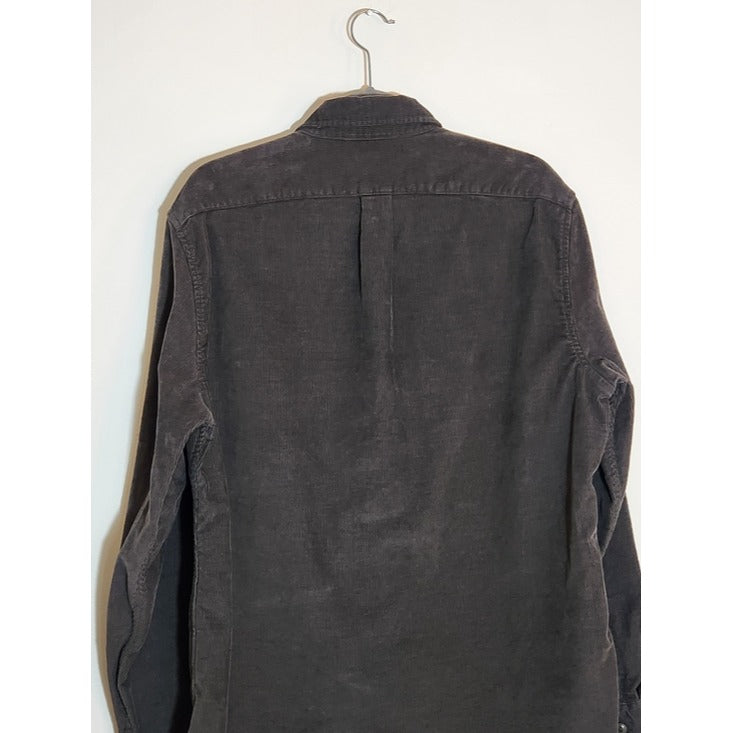 J. Crew Gray Corduroy Button Down Shirt Size Large