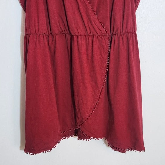 Swim by Cacique Red Swim Cover Dress Size 26/28 NWT