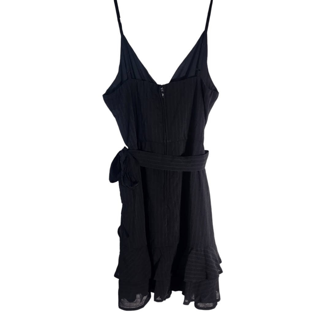 Francesca's Mi Ami Black Mini Dress with Ruffle Detail NWT Size Medium
