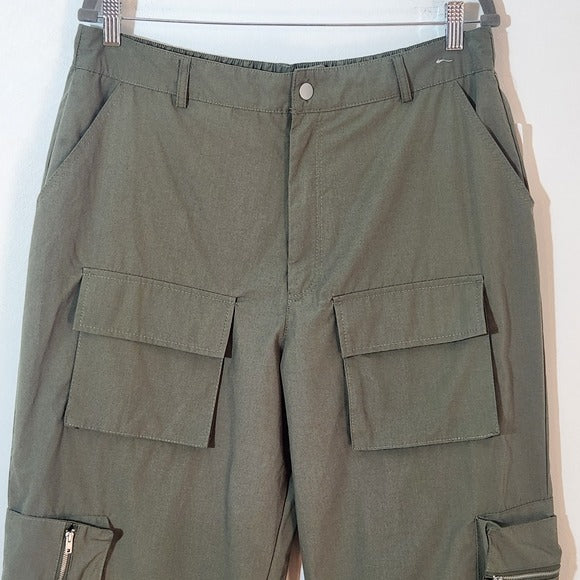 Faded Rose Essentials Olive Green Cargo Jogger Pants NWT