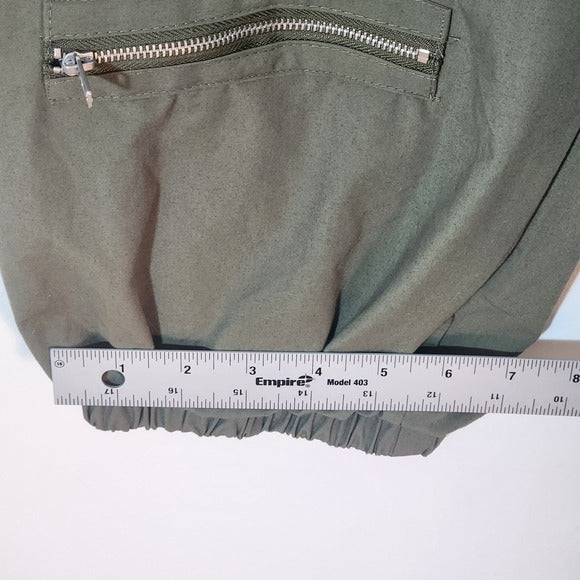 Faded Rose Essentials Olive Green Cargo Jogger Pants NWT