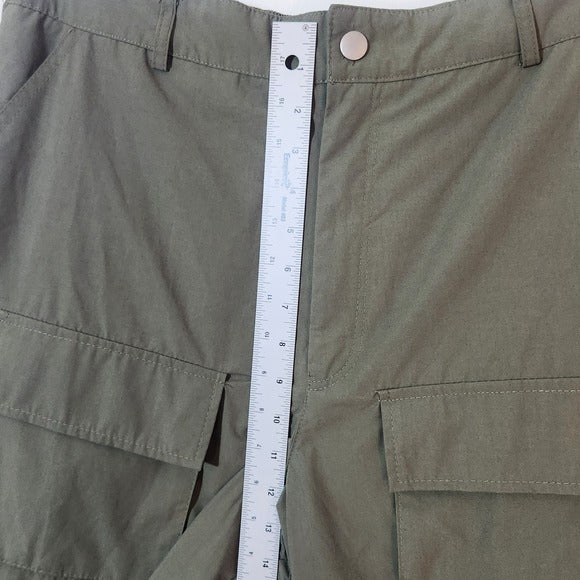 Faded Rose Essentials Olive Green Cargo Jogger Pants NWT