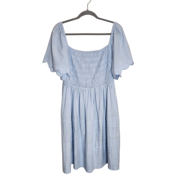 Simply Southern Light Blue Smocked Dress Size XL Wedding Guest Dress