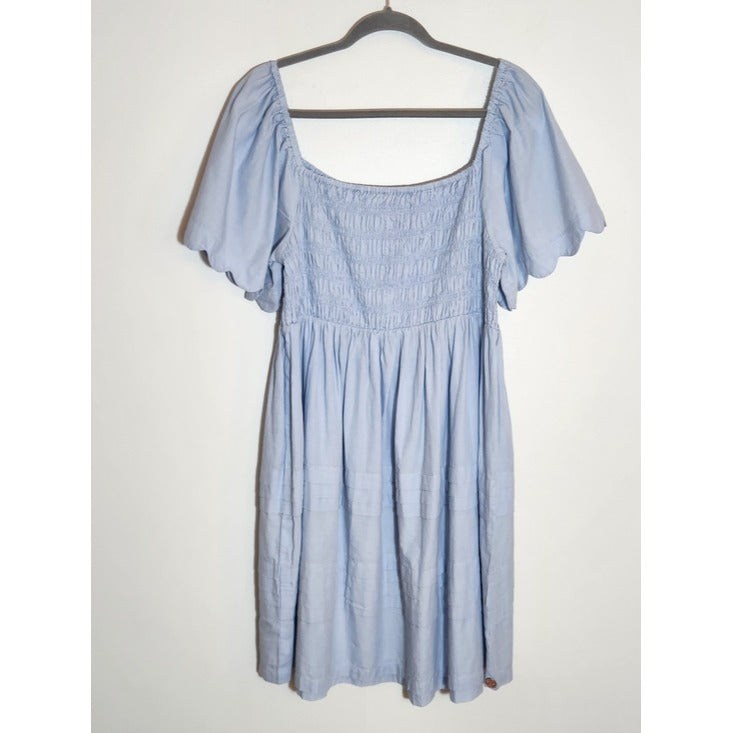 Simply Southern Light Blue Smocked Dress Size XL Wedding Guest Dress
