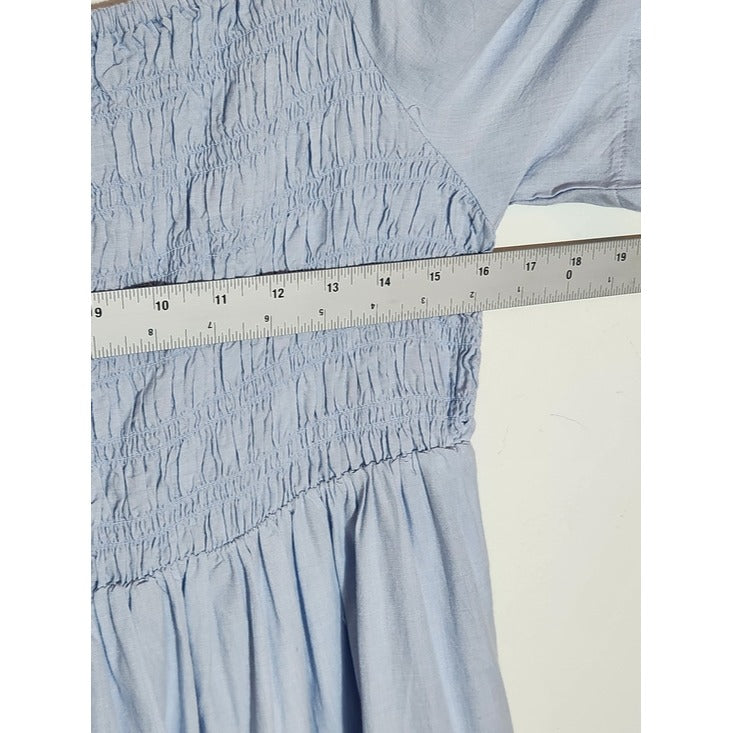 Simply Southern Light Blue Smocked Dress Size XL Wedding Guest Dress