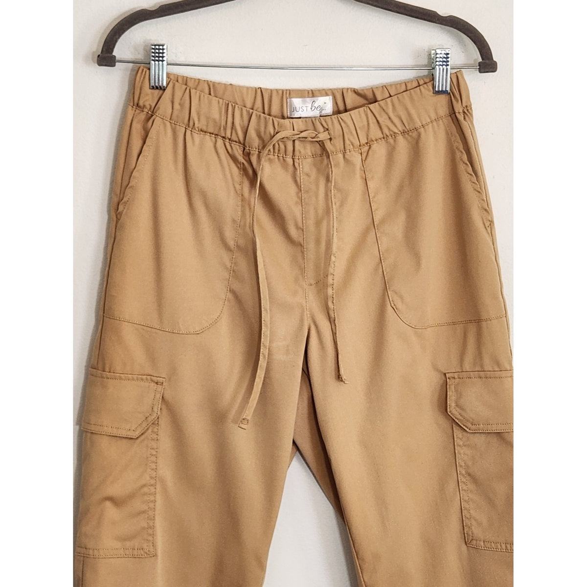 Just Be Khaki Pull On Cargo Capri Pants Size Medium