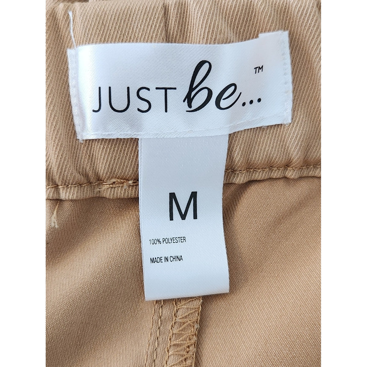 Just Be Khaki Pull On Cargo Capri Pants Size Medium