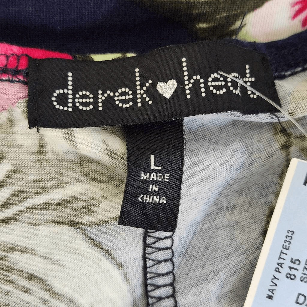 Derek Heart Navy Floral Maxi Dress with Shorts Underneath NWOT Size Large