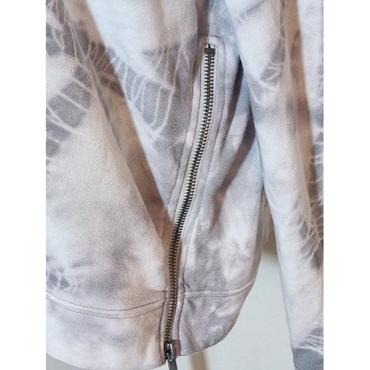 Time and Tru Gray and White Tie-Dye Sweatshirt Size XL