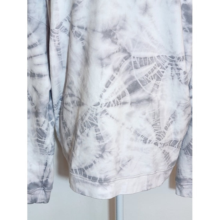 Time and Tru Gray and White Tie-Dye Sweatshirt Size XL