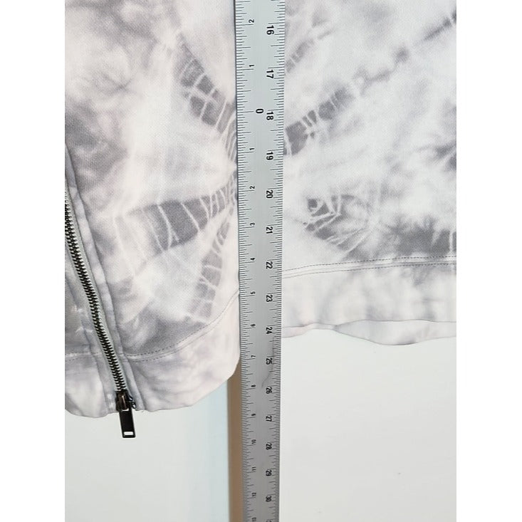 Time and Tru Gray and White Tie-Dye Sweatshirt Size XL