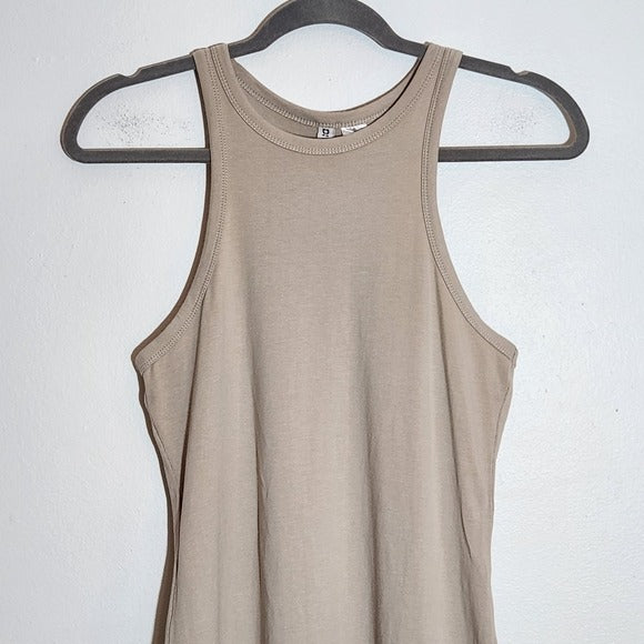Divided H&M Tan Racerback Bodycon Mini Dress Size Medium