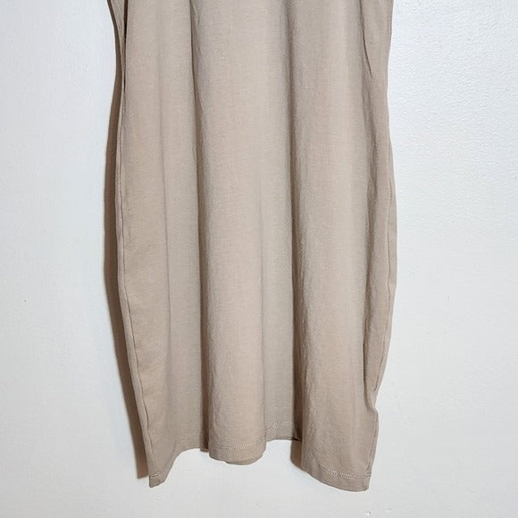 Divided H&M Tan Racerback Bodycon Mini Dress Size Medium