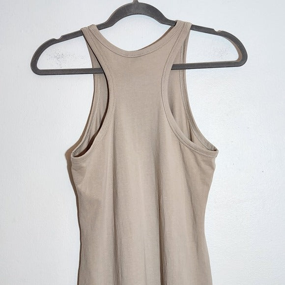 Divided H&M Tan Racerback Bodycon Mini Dress Size Medium