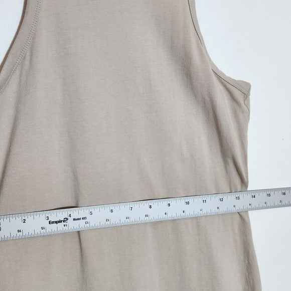 Divided H&M Tan Racerback Bodycon Mini Dress Size Medium