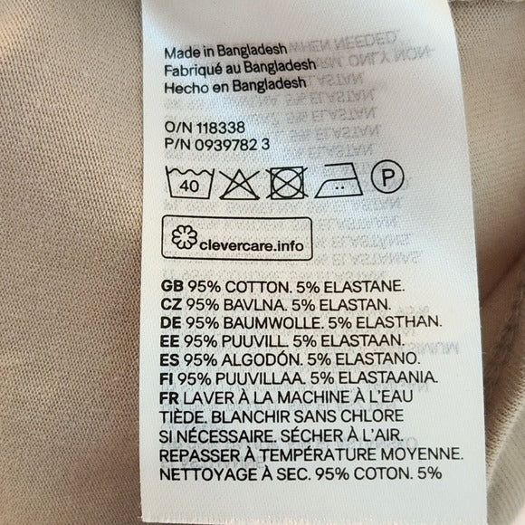 Divided H&M Tan Racerback Bodycon Mini Dress Size Medium
