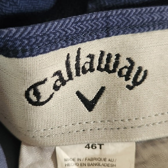 Callaway Men's Navy Blue Golf Shorts Size 46 Tall Callaway Golf Shorts