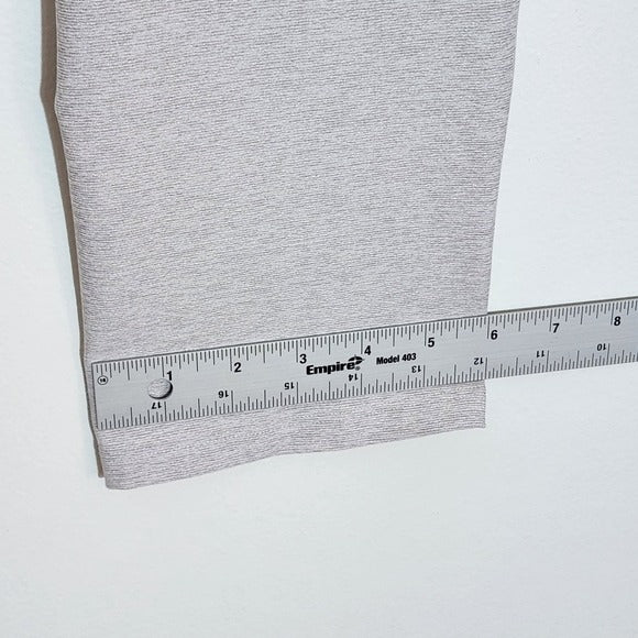 Outdoor Voices Tan and Gray Colorblock Capri Leggings Size Medium