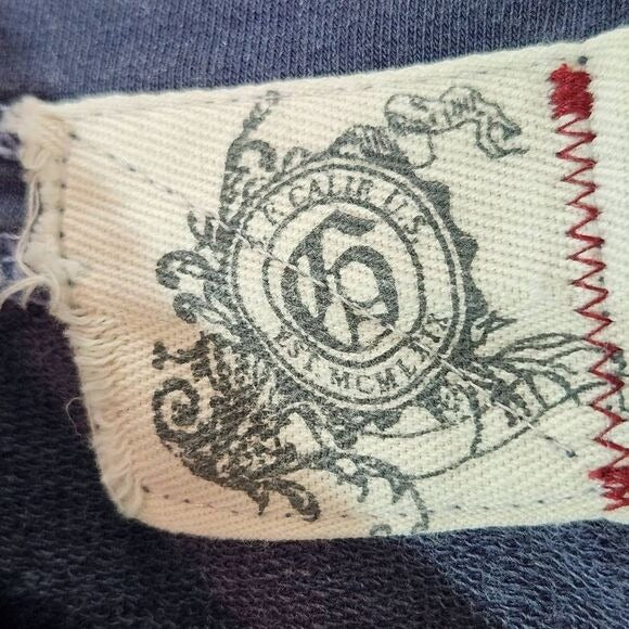 Gap Blue T-Shirt Knit Mini Skirt with Raw Edge Detail Size XS Pull-on Mini Skirt