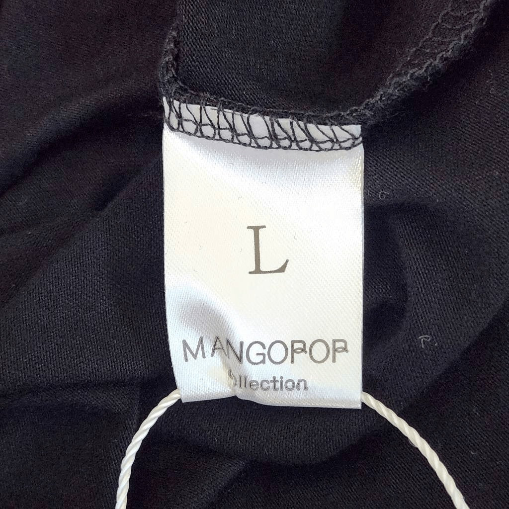 Mango Pop Black Long Sleeve Turtleneck Bodysuit NWT Size Large Black Bodysuit