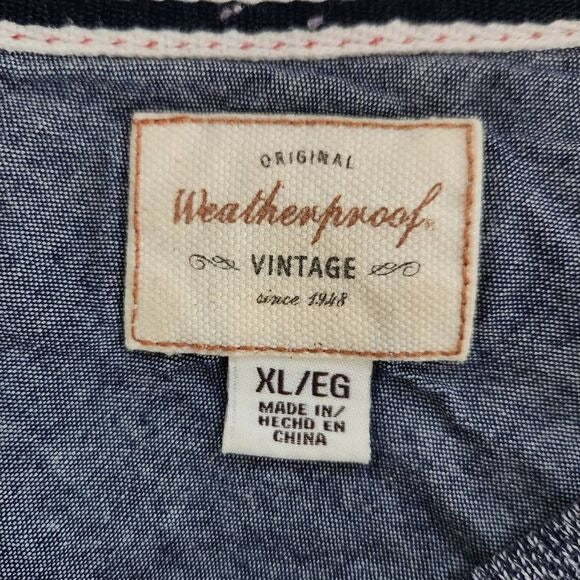 Weatherproof Vintage Heather Blue Sweatshirt Size XL Blue Crew Neck Sweatshirt