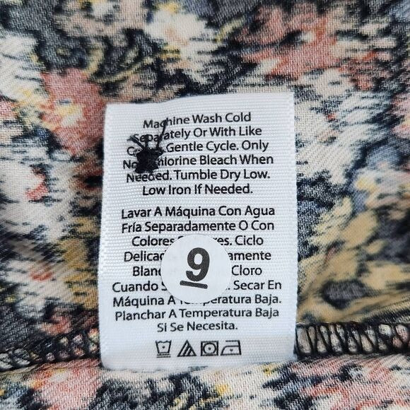 Time and Tru Short Sleeve Cotton Floral Top Size XXXL Plus Size Blouse New