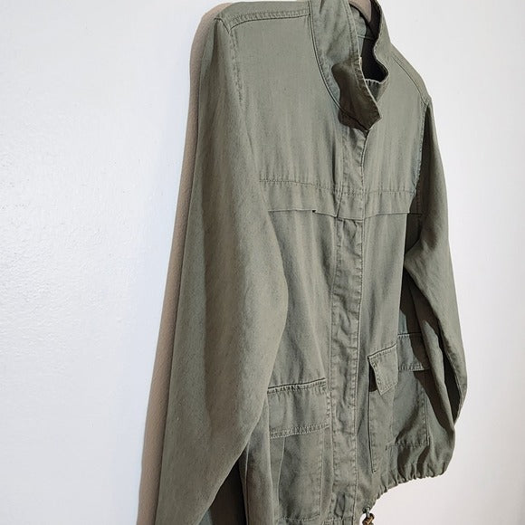 Universal Thread Olive Green Zip-Up Jacket Size Large NWT