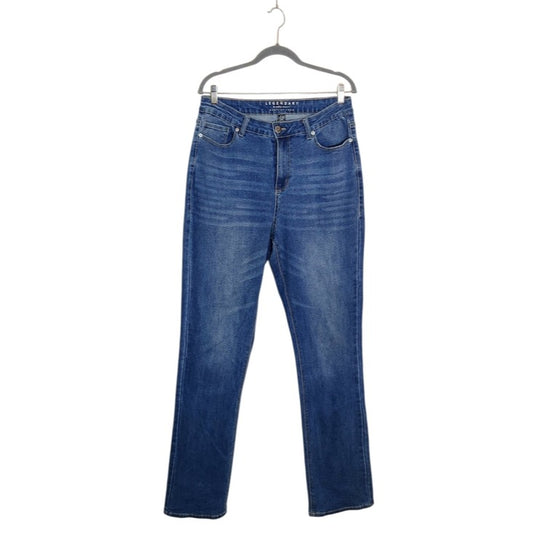 Ashley Stewart Medium Wash Bootcut Jeans Size 12 Tall
