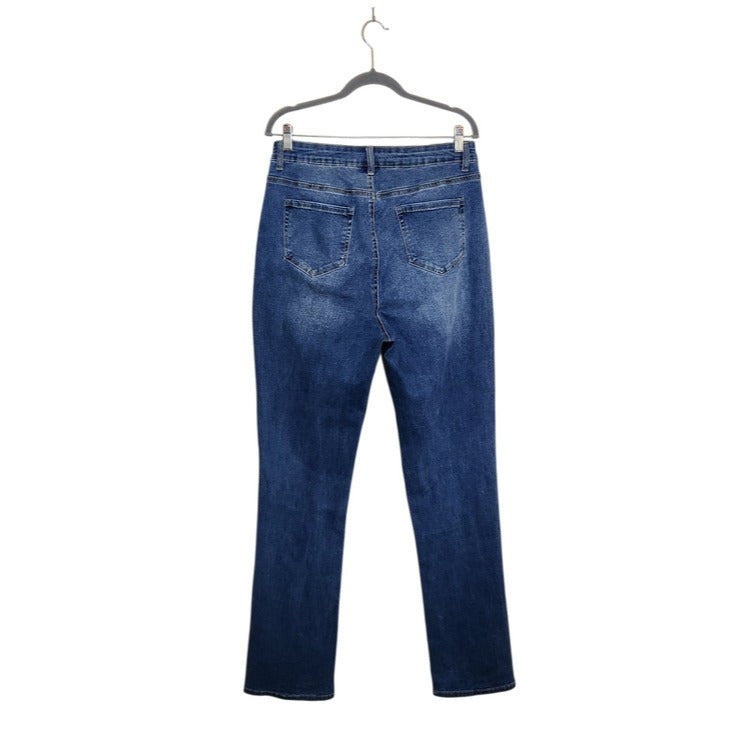 Ashley Stewart Medium Wash Bootcut Jeans Size 12 Tall