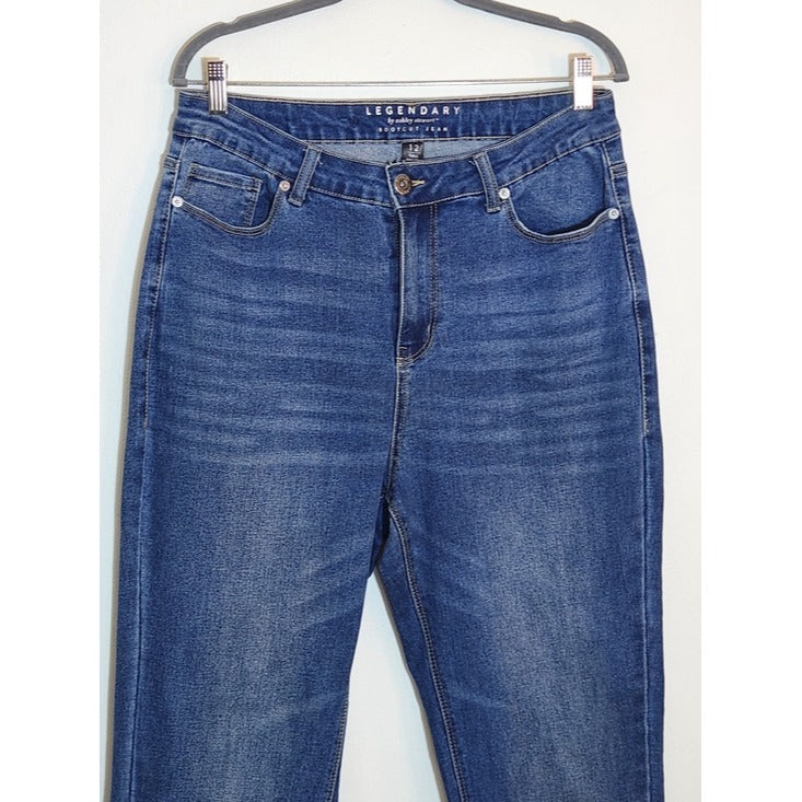 Ashley Stewart Medium Wash Bootcut Jeans Size 12 Tall