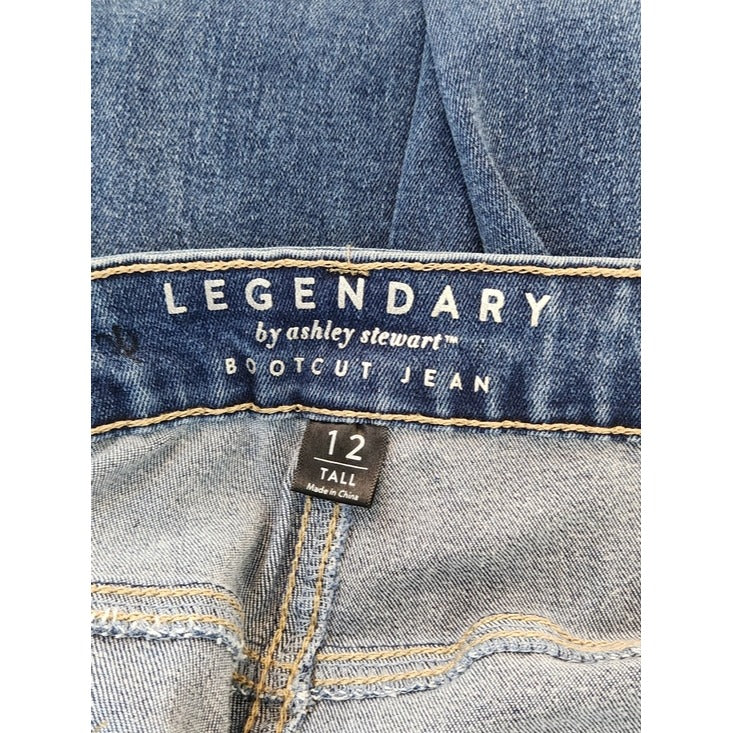Ashley Stewart Medium Wash Bootcut Jeans Size 12 Tall