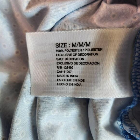 Greg Norman Black Blue Short Sleeve Performance Golf Polo Medium Blue Golf Polo