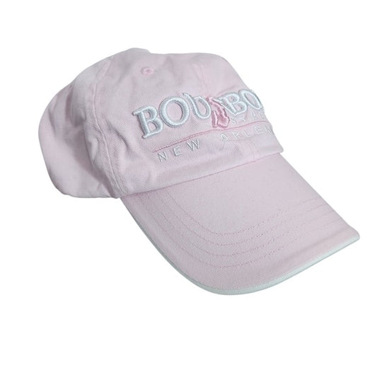 Pink Bourbon St New Orleans Baseball Cap One Size Bourbon Street Embroidered Hat