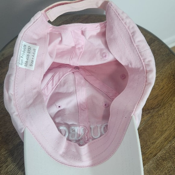 Pink Bourbon St New Orleans Baseball Cap One Size Bourbon Street Embroidered Hat