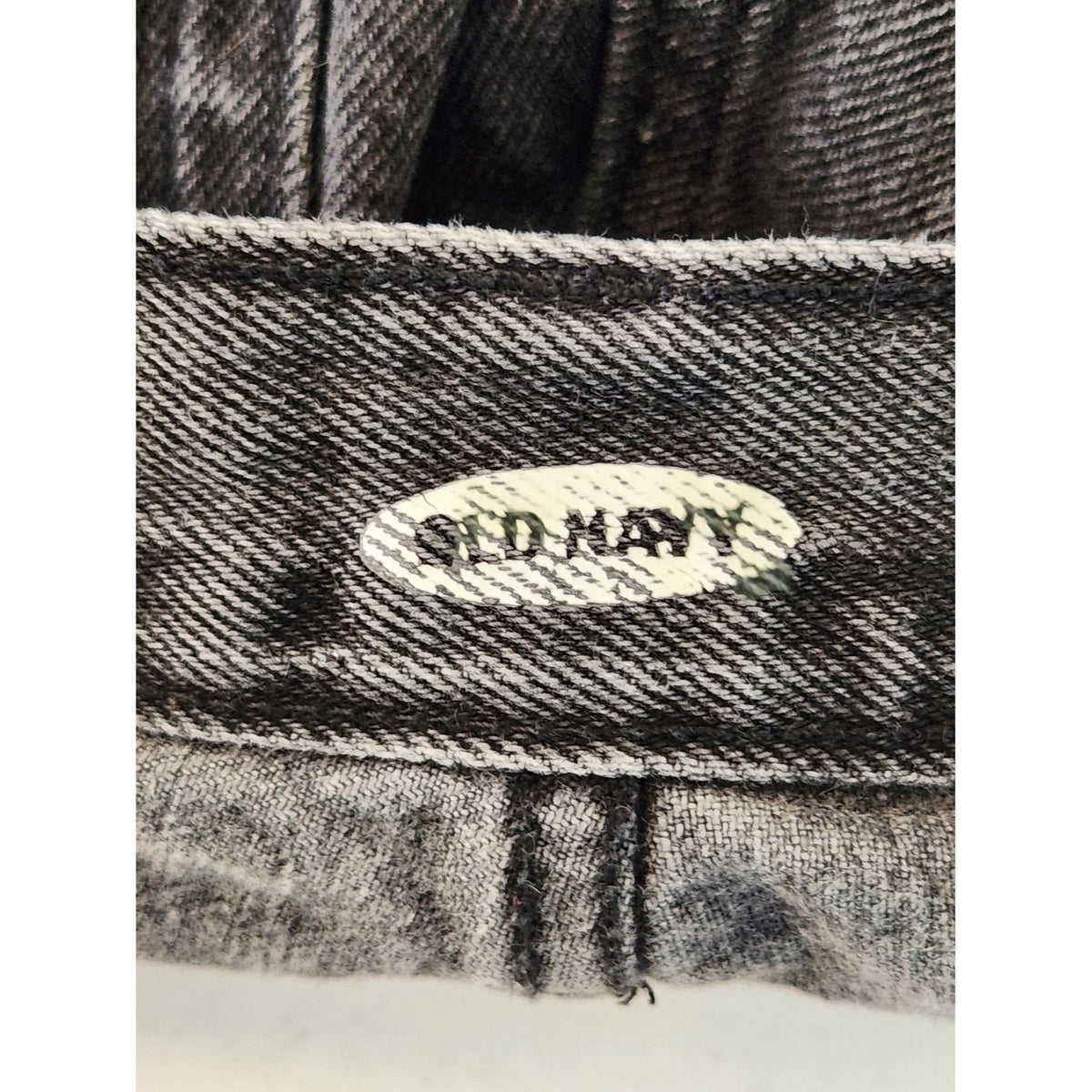 Old Navy Black Distressed Cutoff Denim Jean Shorts Size 14