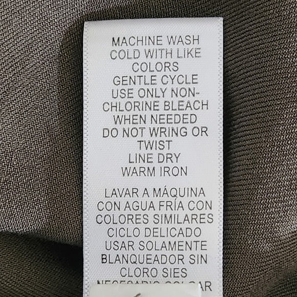 Fever Olive Green Sleeveless Button-Up Tunic Size XXL Green Button-Up Blouse