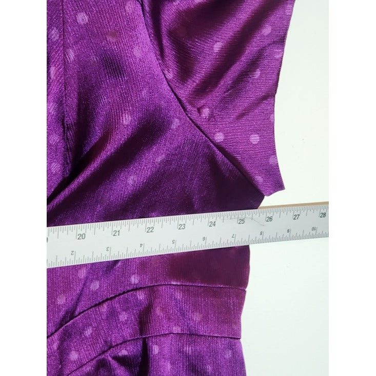 Cato Purple Tonal Polka Dot Blouse NWT Size 26/28