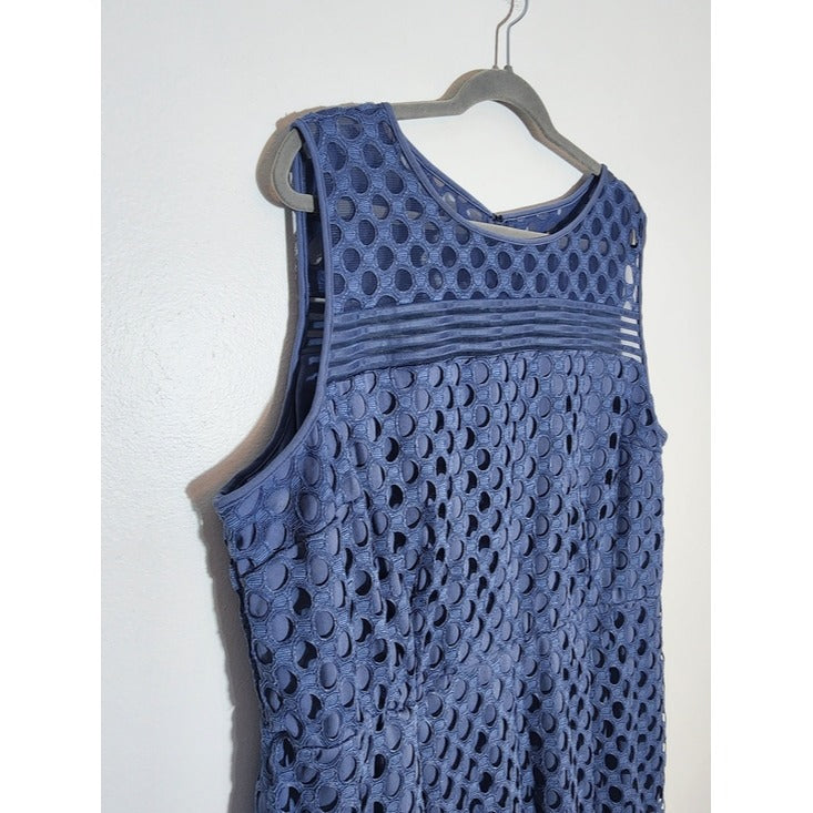 Lane Bryant Blue Sleeveless Fit and Flare Dress Size 24 Wedding Guest Dress