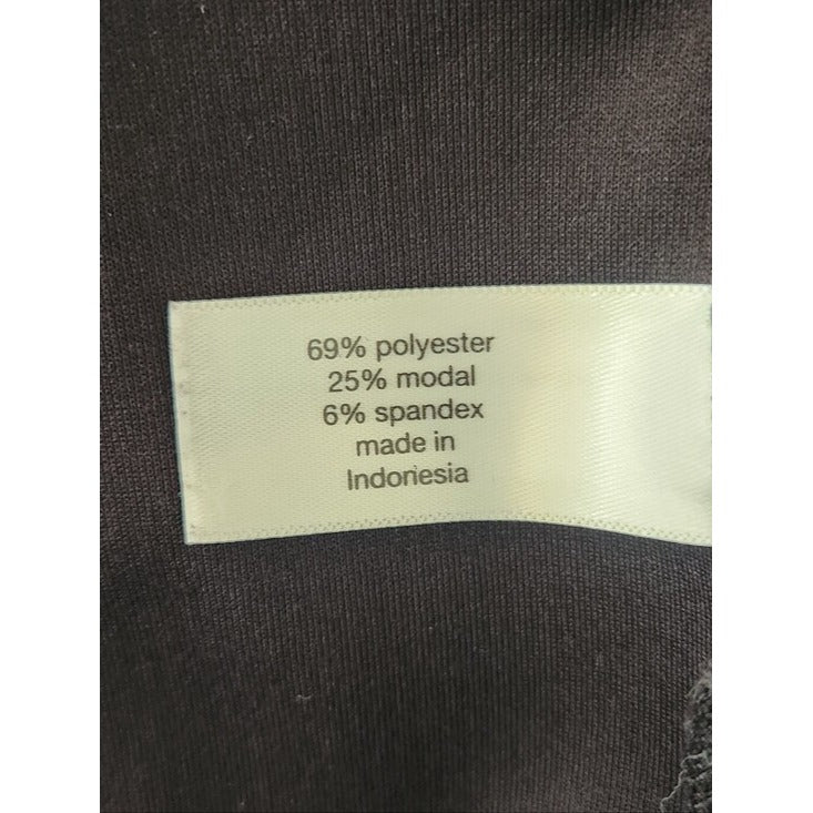 LIVI by Lane Bryant Black Ribbed Knit Activewear Top Size 22/24