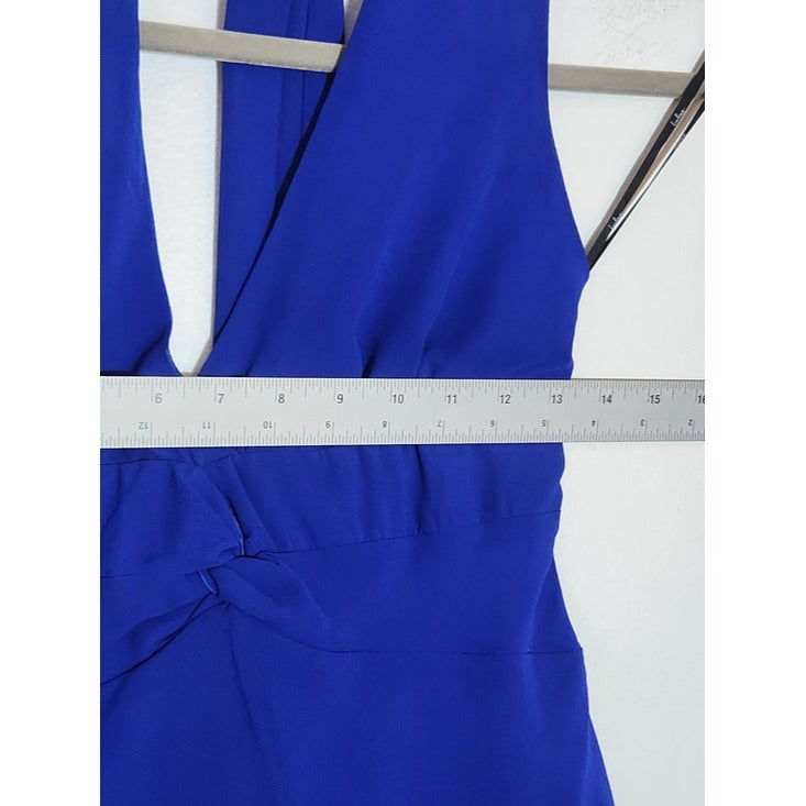 Lulus Royal Blue Halter Tie-Back Mini Cocktail Dress Size Medium NWT