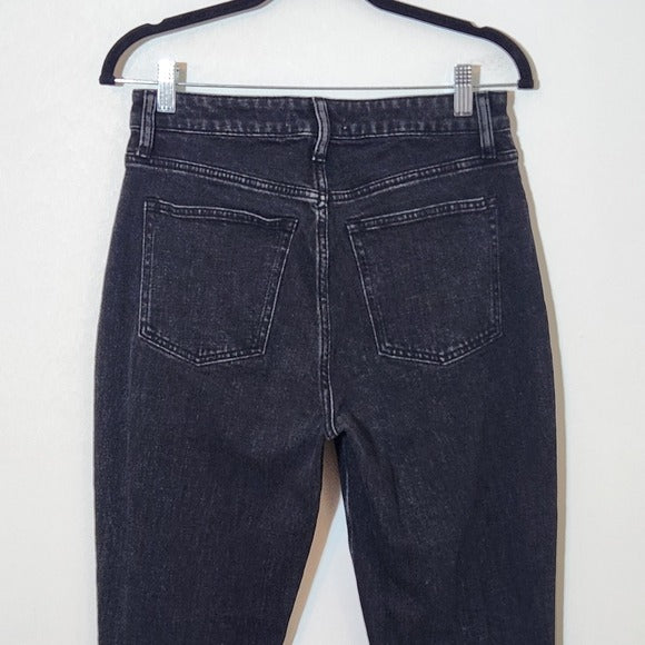 Abercrombie & Fitch Black Skinny High-Rise Jeans with Ankle Slits Size 6 Short