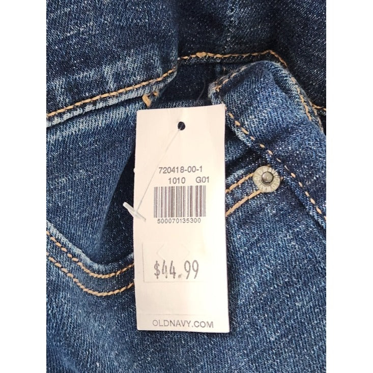 Old Navy Dark Wash Rockstar Jegging High Rise Skinny Jeans Size 10 Tall NWT