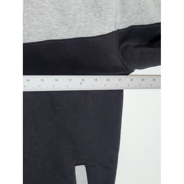Mooncolour Blue and Black Colorblock Hoodie Sweatshirt Size Medium NWT