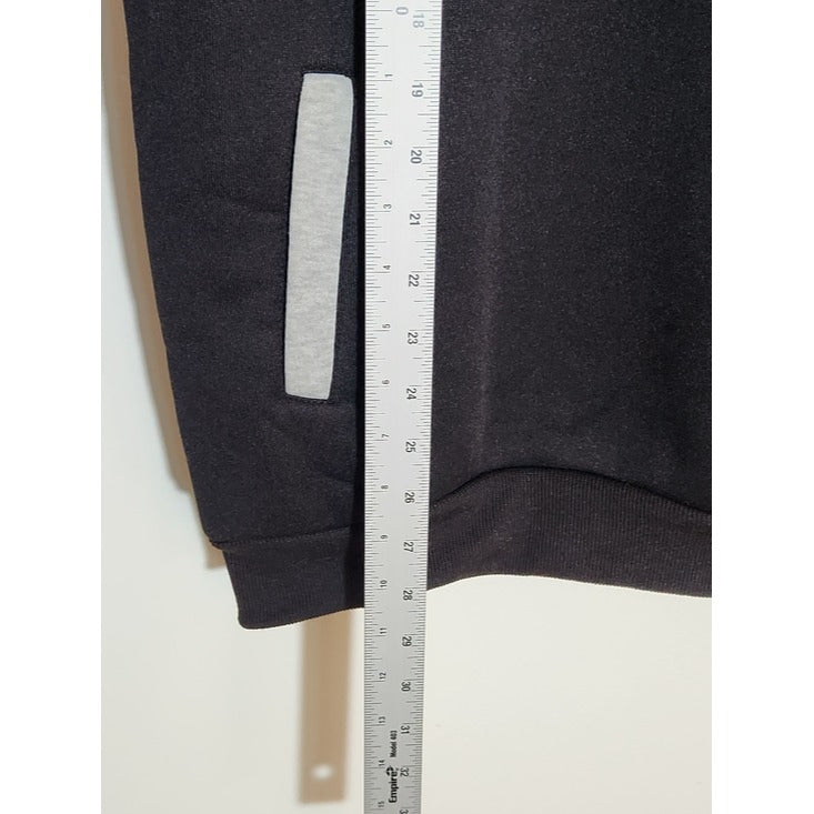 Mooncolour Blue and Black Colorblock Hoodie Sweatshirt Size Medium NWT