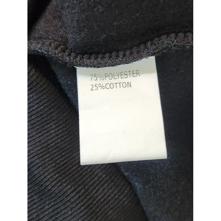 Mooncolour Blue and Black Colorblock Hoodie Sweatshirt Size Medium NWT