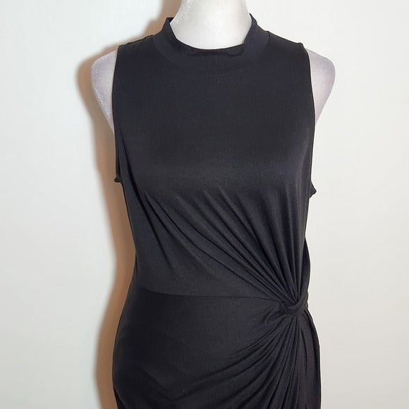 Nine Britton Black Sleeveless Asymmetrical Knit Dress Size Small NWOT