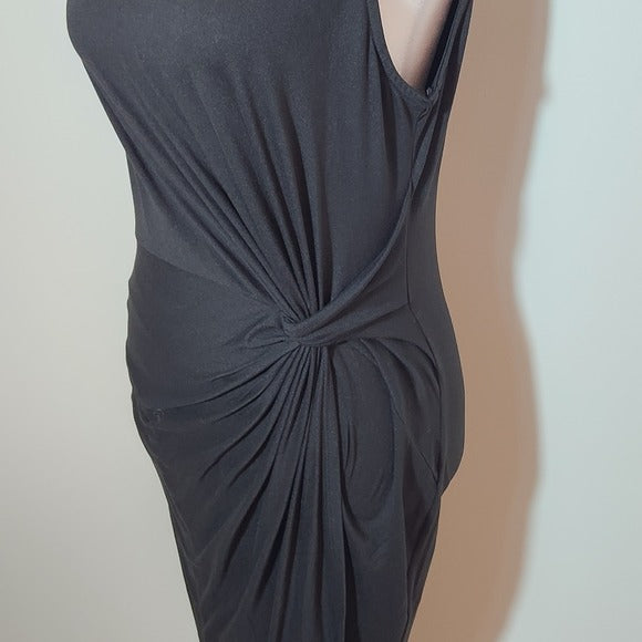 Nine Britton Black Sleeveless Asymmetrical Knit Dress Size Small NWOT