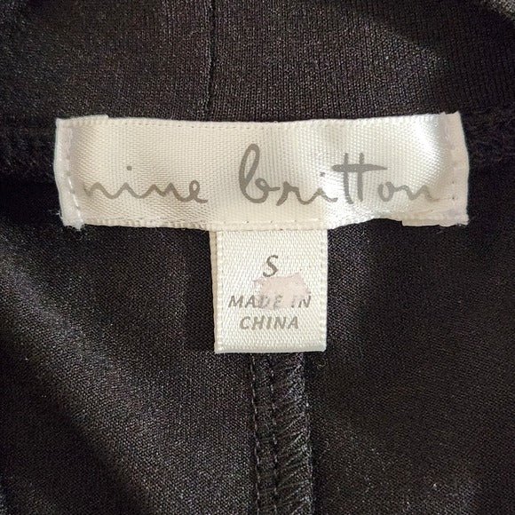Nine Britton Black Sleeveless Asymmetrical Knit Dress Size Small NWOT