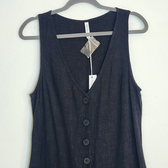Rachel Pally Black Wide Leg Sleeveless Jumpsuit Size XL NWT
